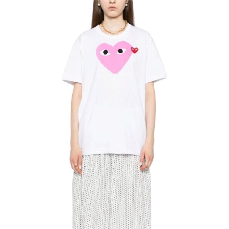 Cdg Play SS24 Pink Tee — фото 2
