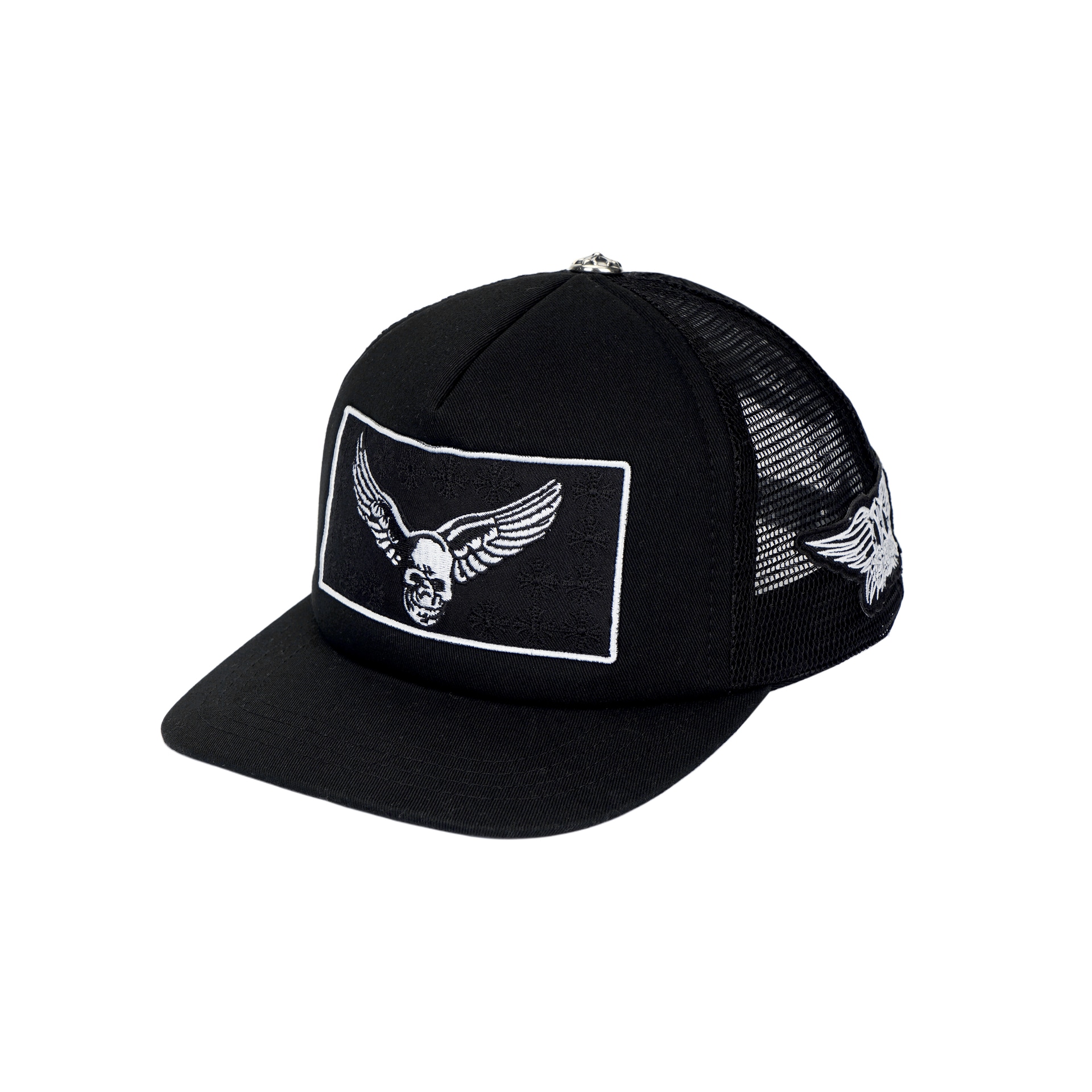Chrome Hearts 克罗心 标志图案设计 棒球帽 男女同款情侣款 黑色
