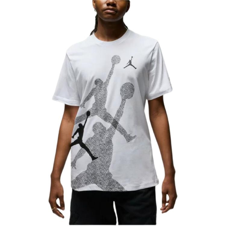 Jordan Graphic Print Crewneck T-Shirt White — фото 3