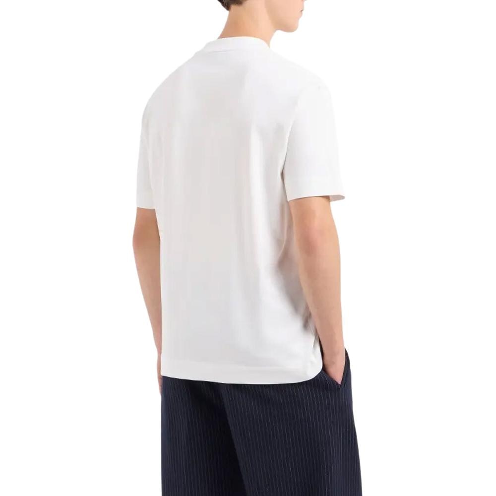 Emporio Armani Eagle Logo Crewneck T-Shirt White — фото 3