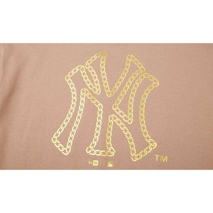 New Era x MLB FW24 Pullover Sweatshirt Khaki — фото 3