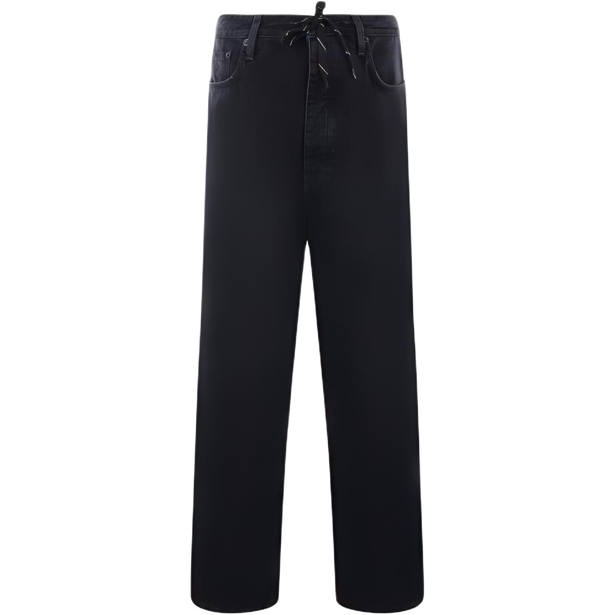 Джинсы Balenciaga Loose Fit Straight Leg Jeans Black
