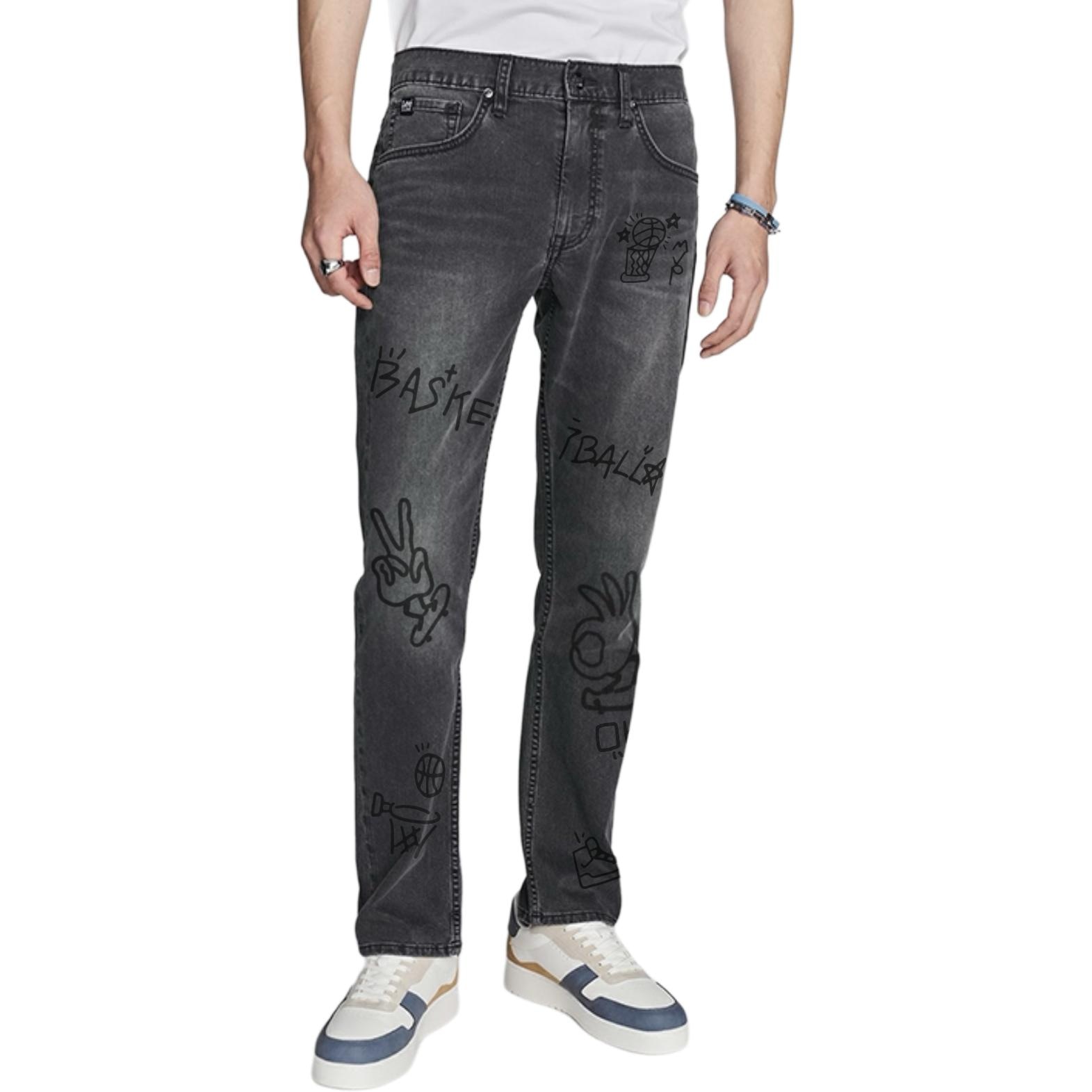 Lee 726 Hand-Painted Graffiti Basketball Jeans — фото 2