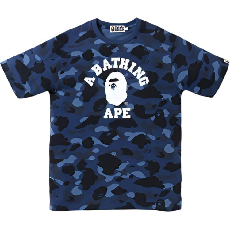 A BATHING APE BAPE Color Camo College Tee t