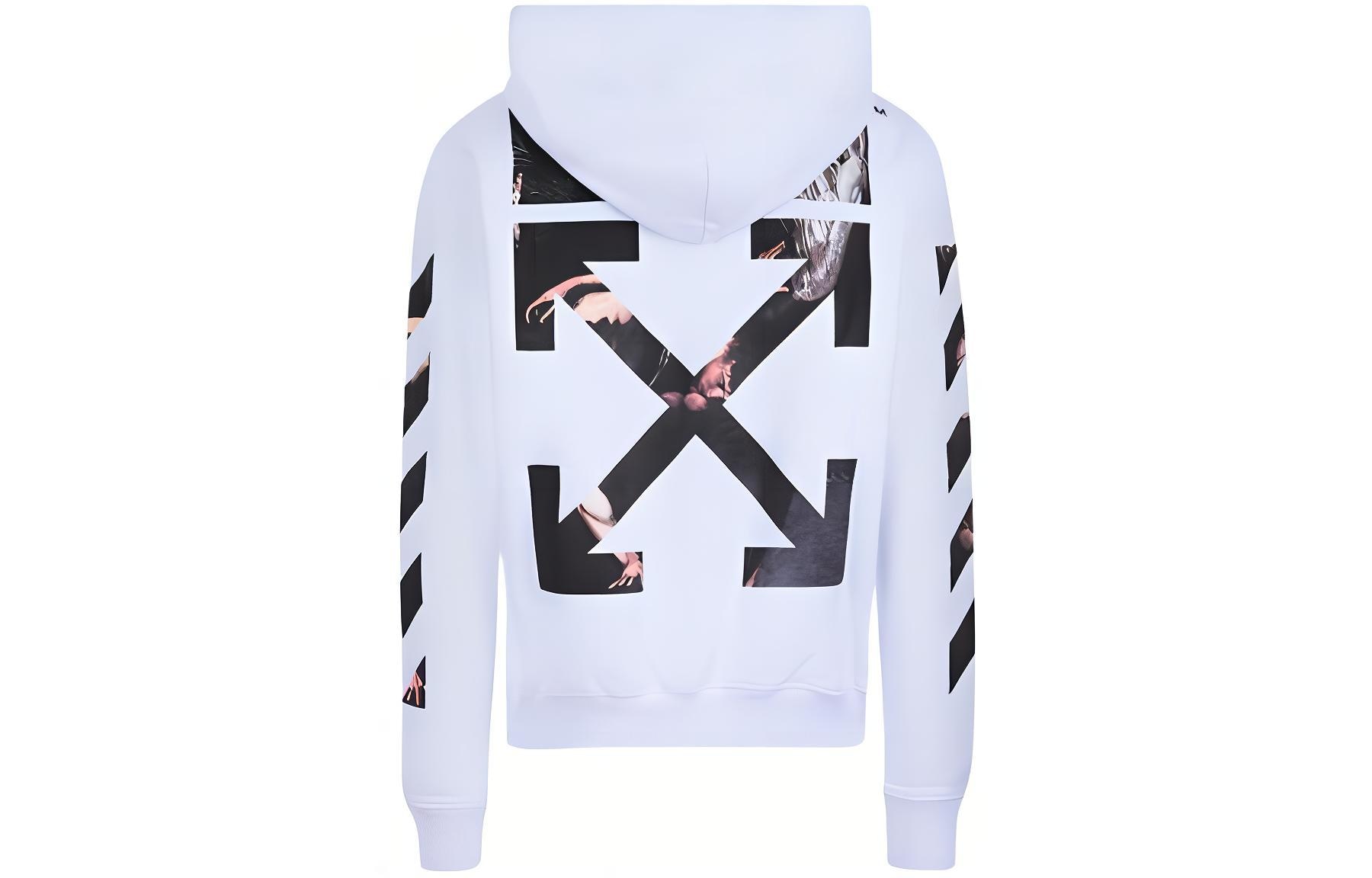 OFF-WHITE Caravaggio Arrow Hoodie White