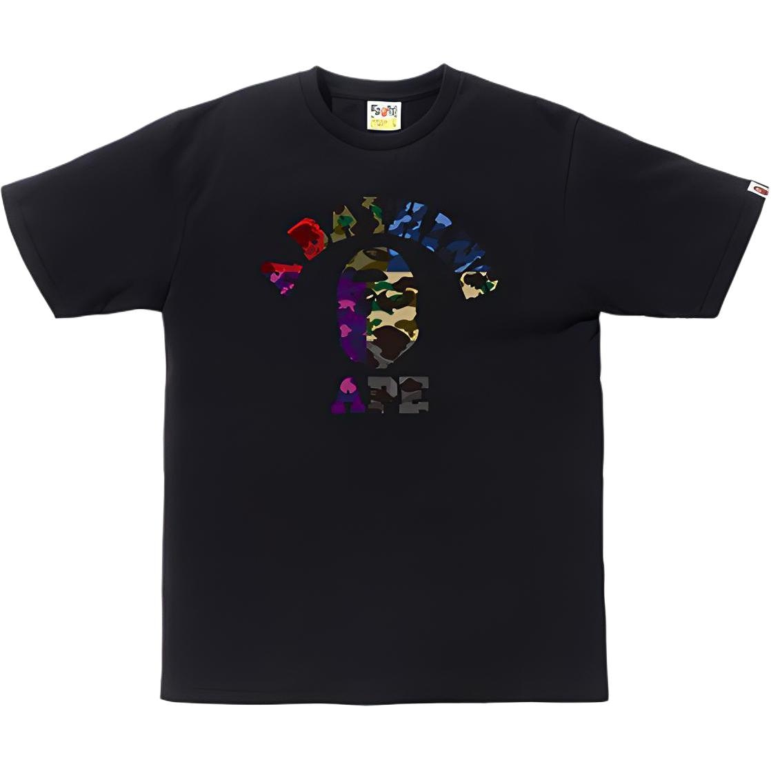 A BATHING APE BAPE Mix Camo College Tee t