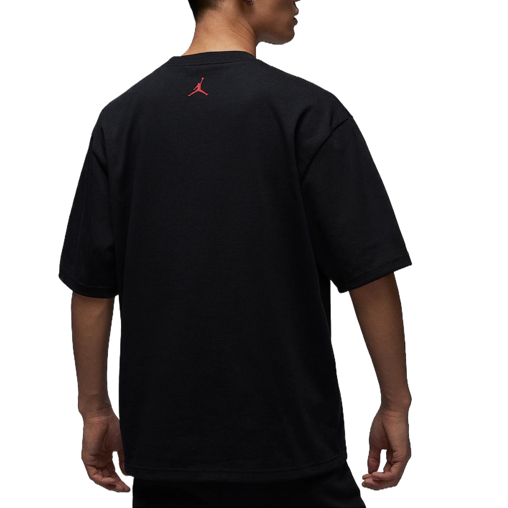 Jordan T-Shirt Black/Red — фото 1