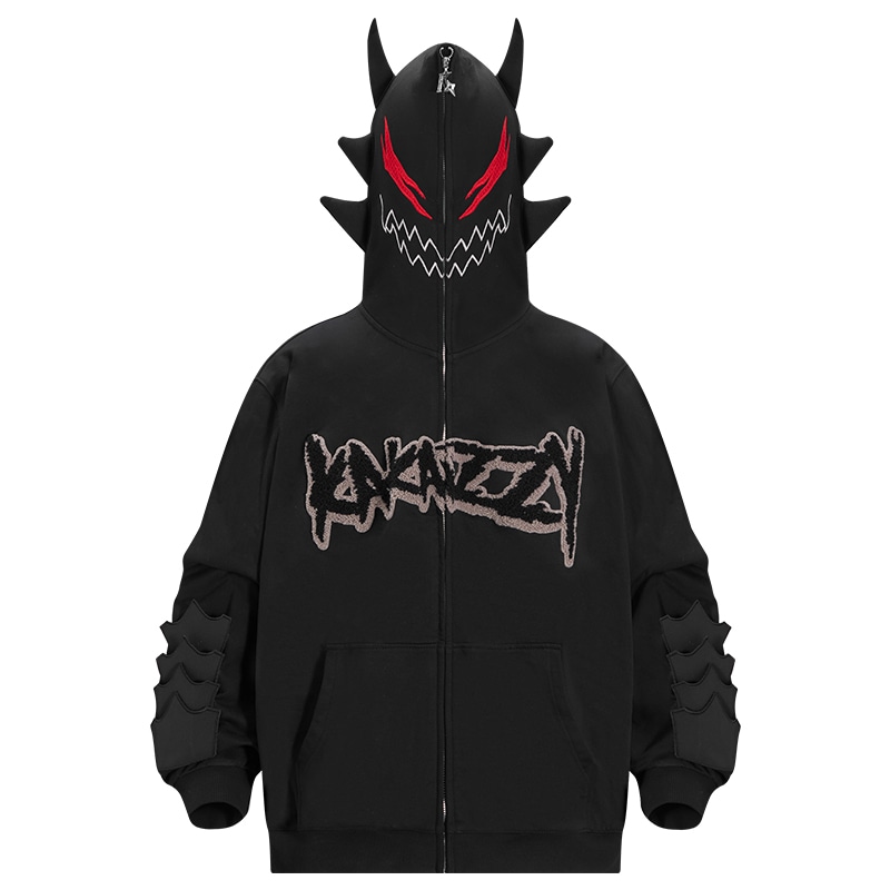 KAKAZZY Y2K Hoodie Black