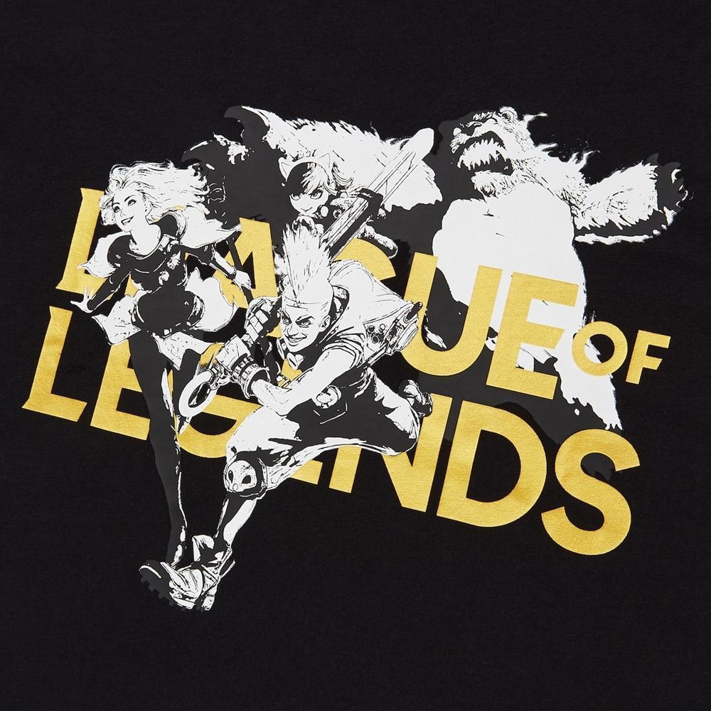 Uniqlo x League of Legends Black T-Shirt — фото 3