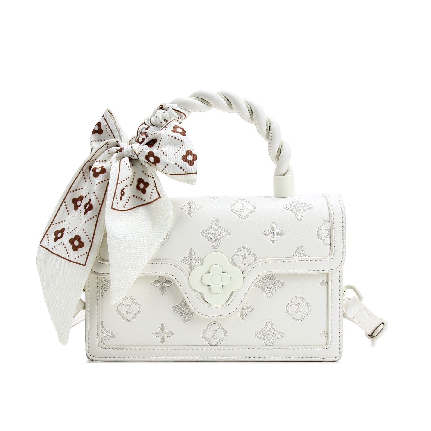 Carit&Koty Embroidered Tote Bag Small White