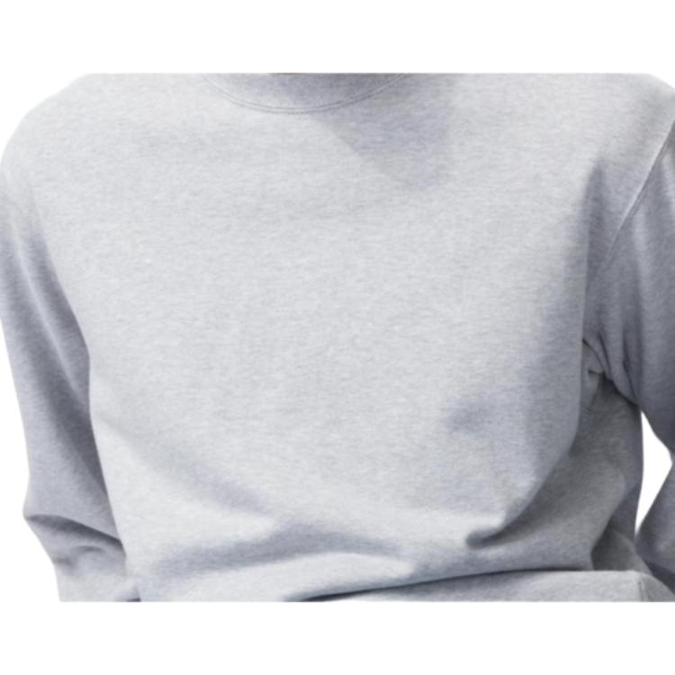 Uniqlo Crew Neck Sweatshirt Light Gray — фото 3