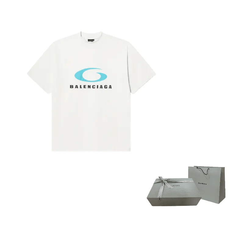 Balenciaga SS24 Logo Print T-Shirt White — фото 8