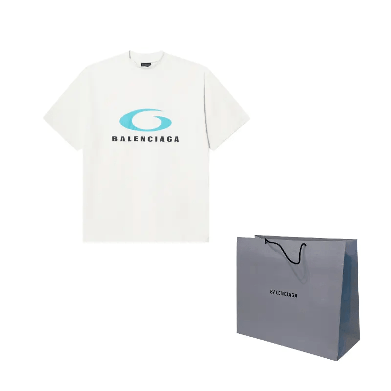 Balenciaga SS24 Logo Print T-Shirt White — фото 6