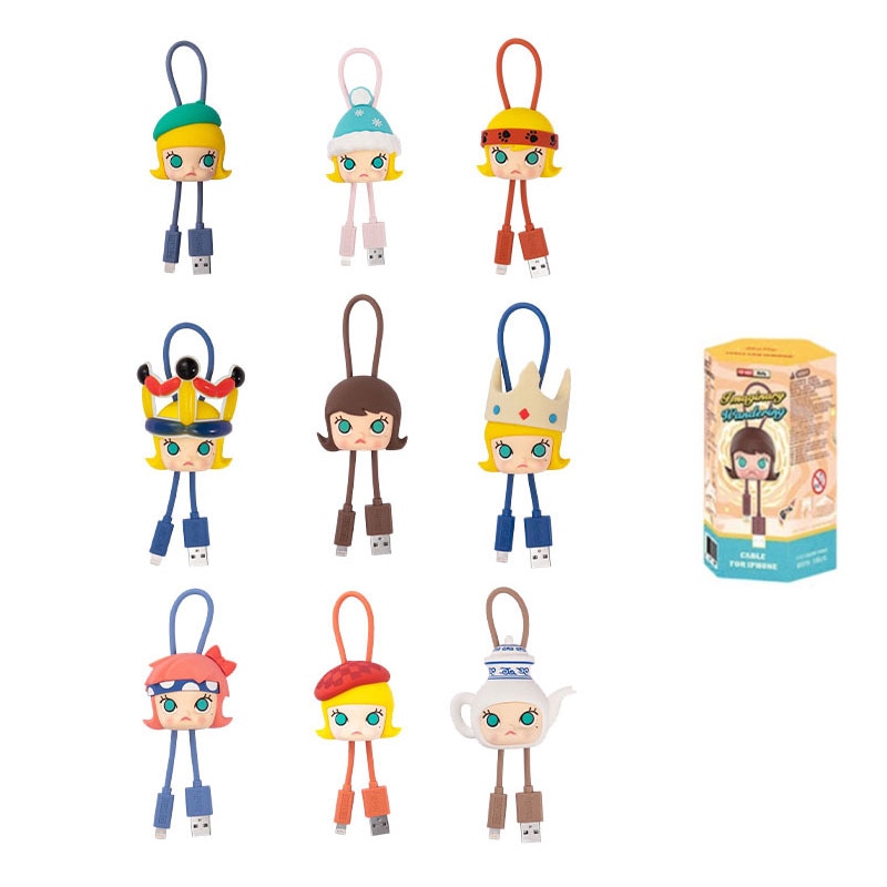 Pop Mart Molly Fantasy Adventure Series iPhone Cable Blind Box