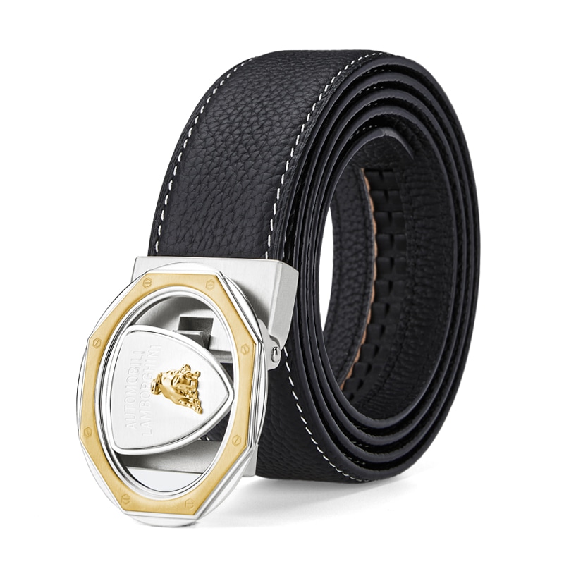 Automobili Lamborghini Leather Belt 3.4cm — фото 1