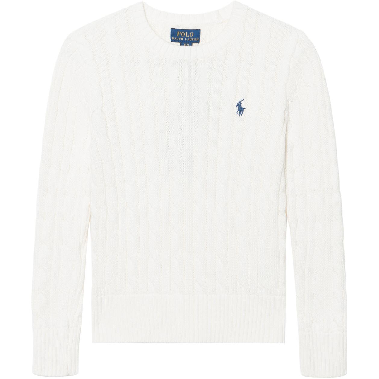 Polo Ralph Lauren SS24 Logo Crewneck Sweater Off-White Kids