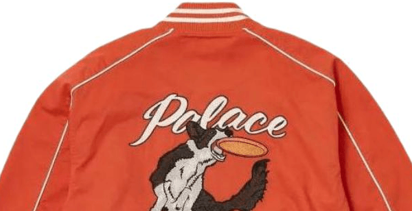 Palace x Spitfire SS23 Baseball Jacket Red — фото 2