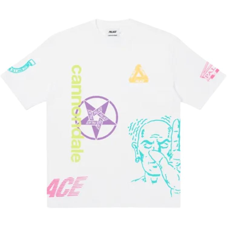 PALACE x Cannondale Mad Boyt-shir White FW21 LogoT
