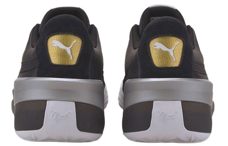 Puma Clyde Hardwood Black Gold — фото 3