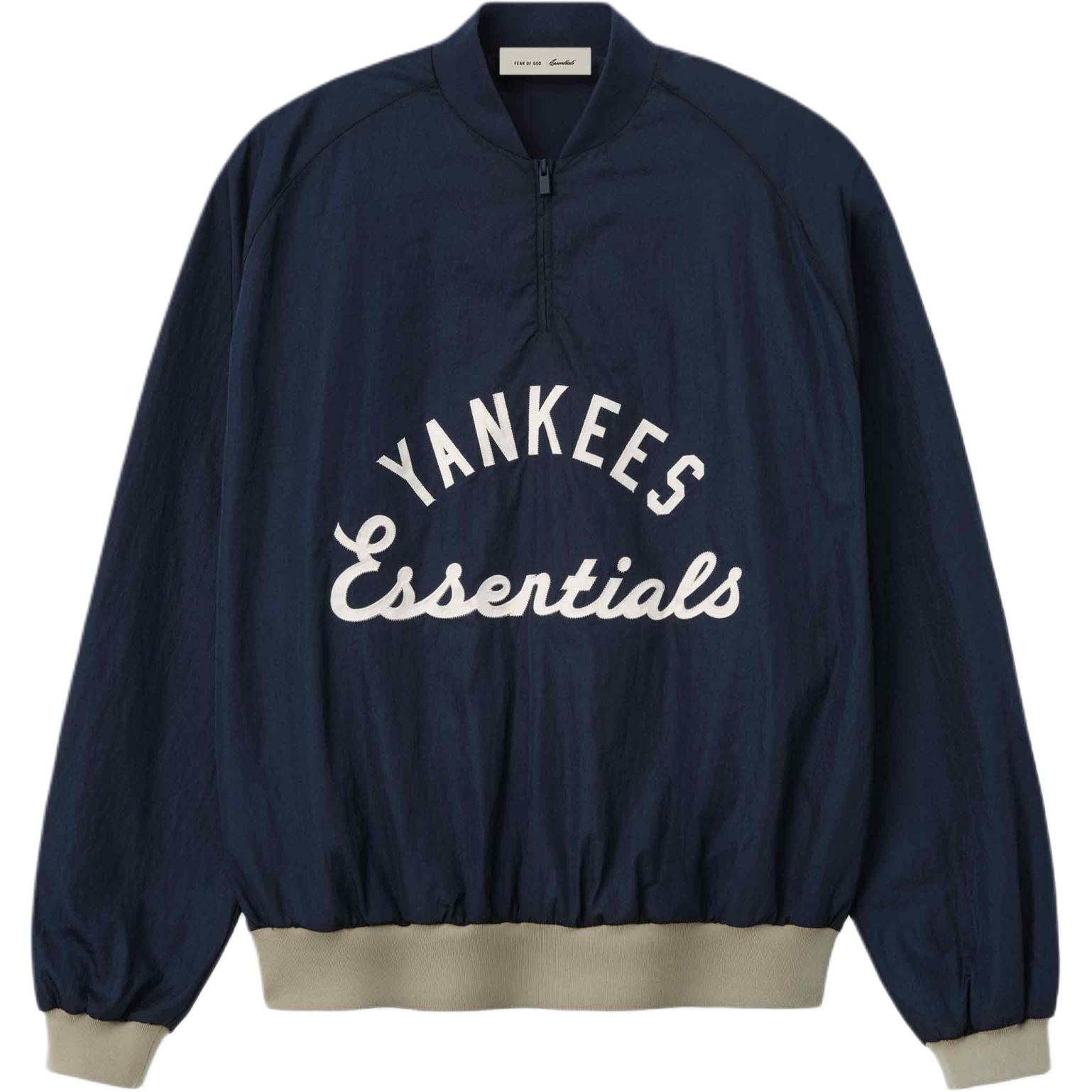 Fear of God Essentials Essentials MLB Yankees Half Zip Pullover