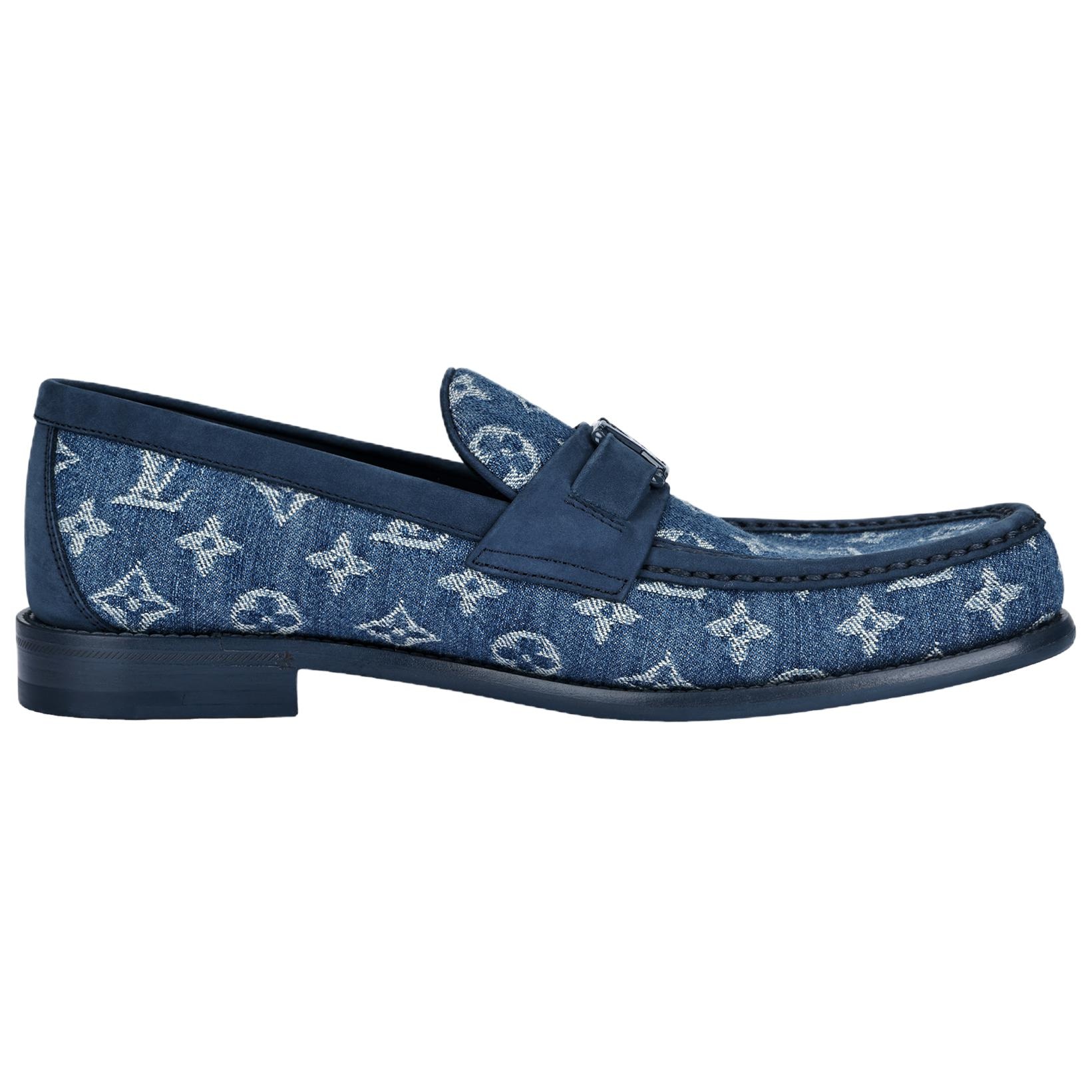 Louis Vuitton Loafers Blue — фото 1