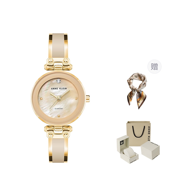 Часы 安妮克莱因 Anne Klein Quartz Watch 24mm Black Dial