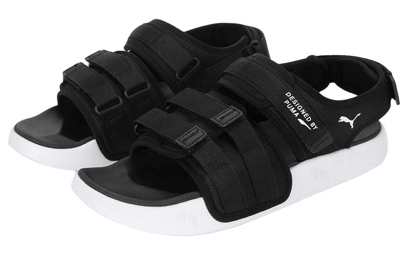Puma Leadcat City Sandal Black White — фото 2