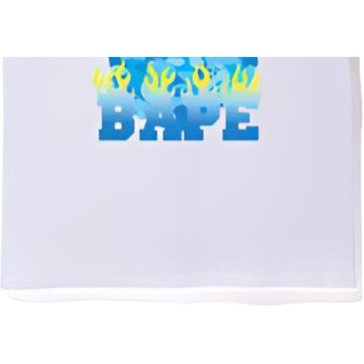 A BATHING APE FIRE CAMO BAPE FLAME TEE MENS T — фото 6
