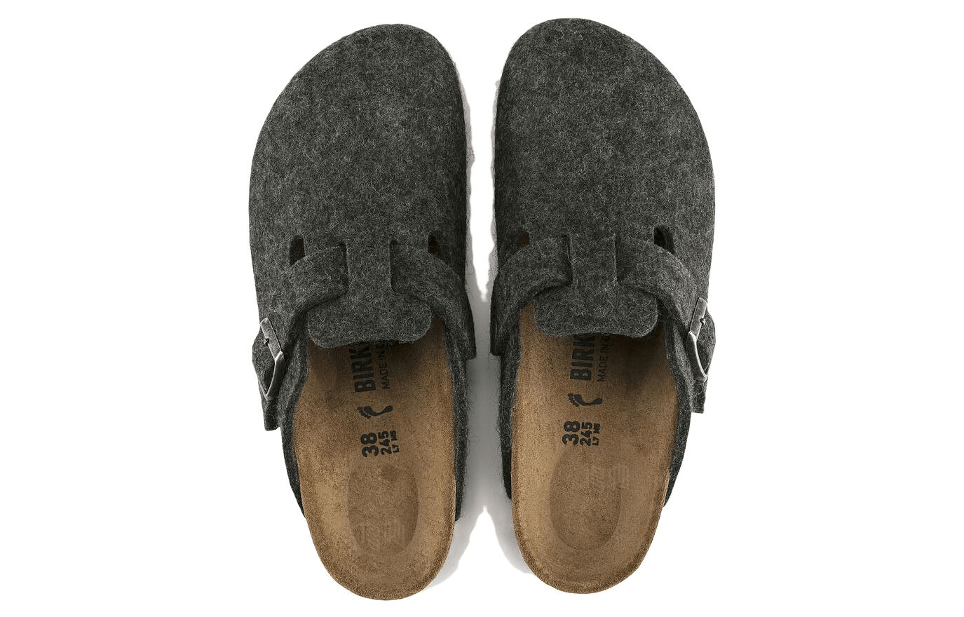 Birkenstock Stone Gray Clogs — фото 4