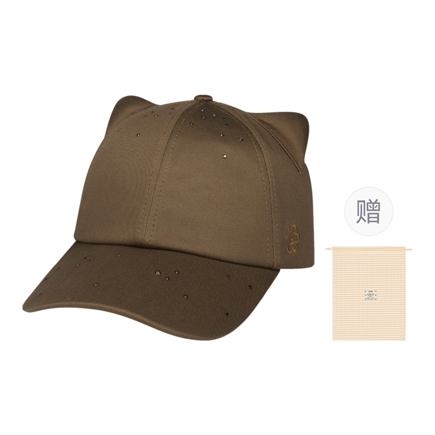 思沃福/SWOFCARE SWOFCARE Star Cat Ear Rhinestone Cap