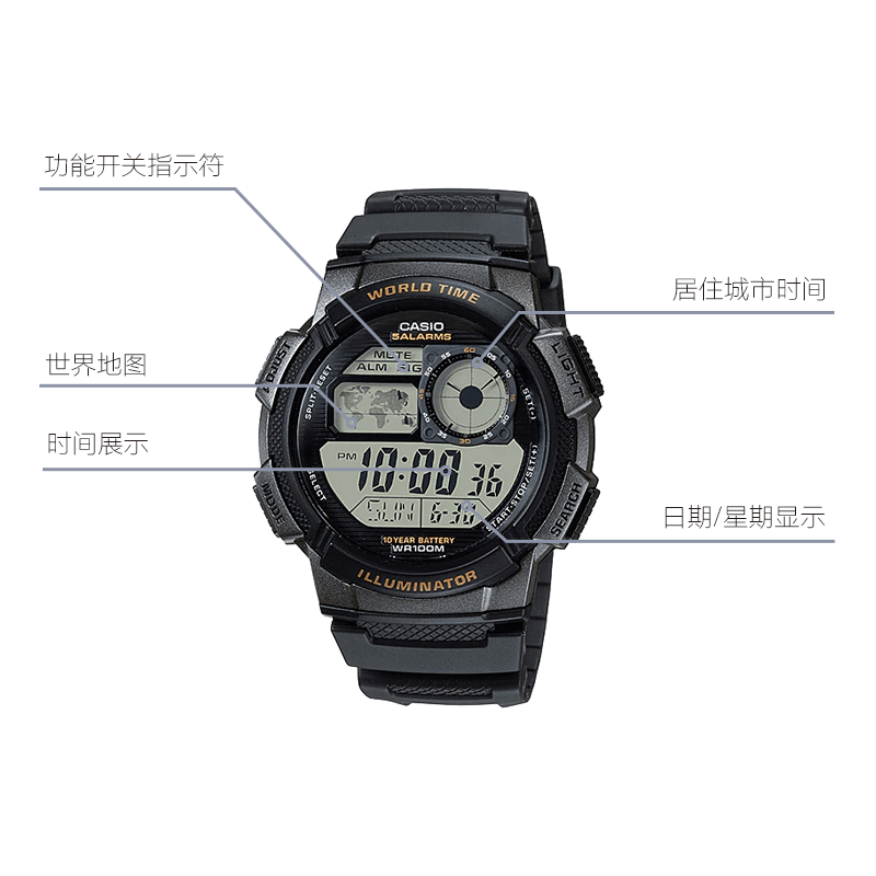 Casio AE-1000W-1A — фото 2