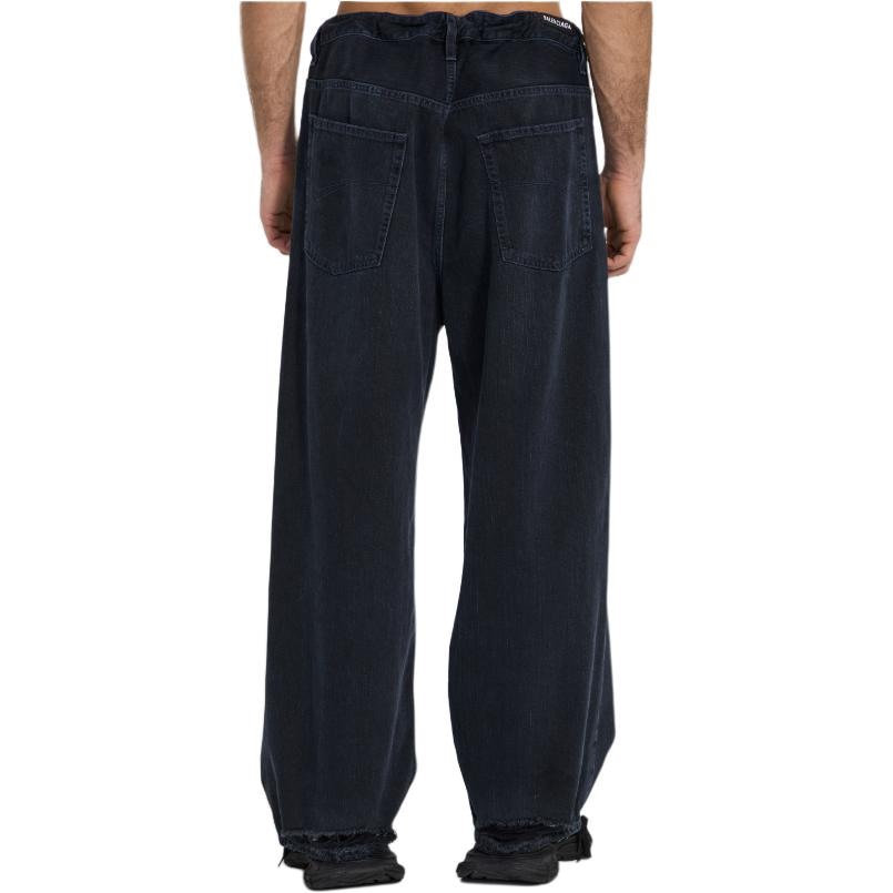 Balenciaga Loose Fit Straight Leg Jeans Black — фото 4