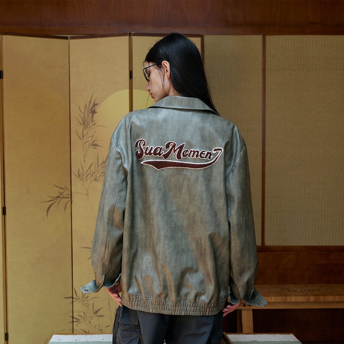 Suamoment Vintage PU Jacket — фото 7