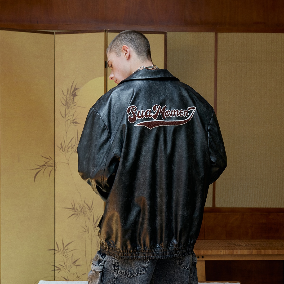 Suamoment Vintage PU Jacket — фото 3