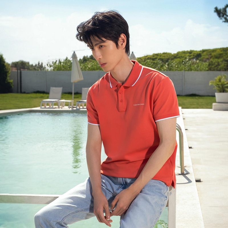 Calvin Klein Polo Shirt Red — фото 1