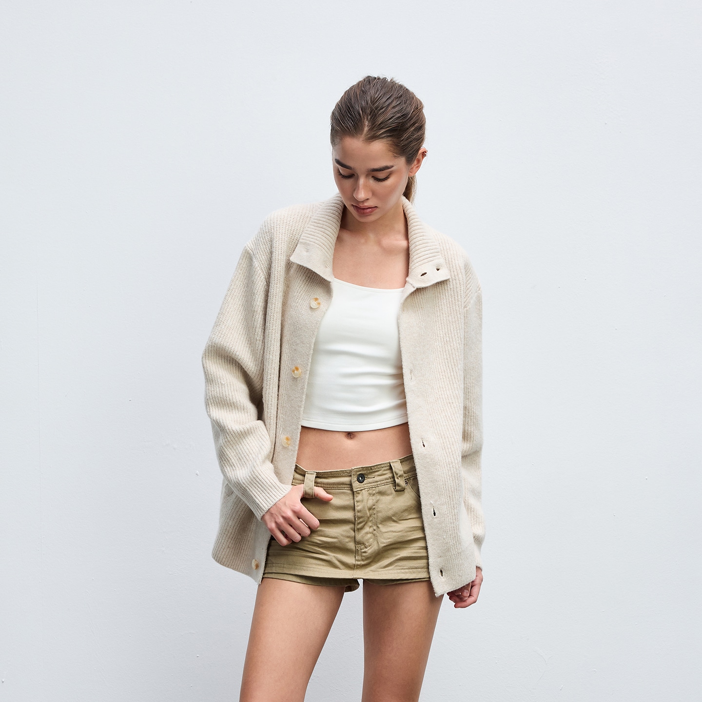 Chinism Classic Stand Collar Cardigan — фото 2