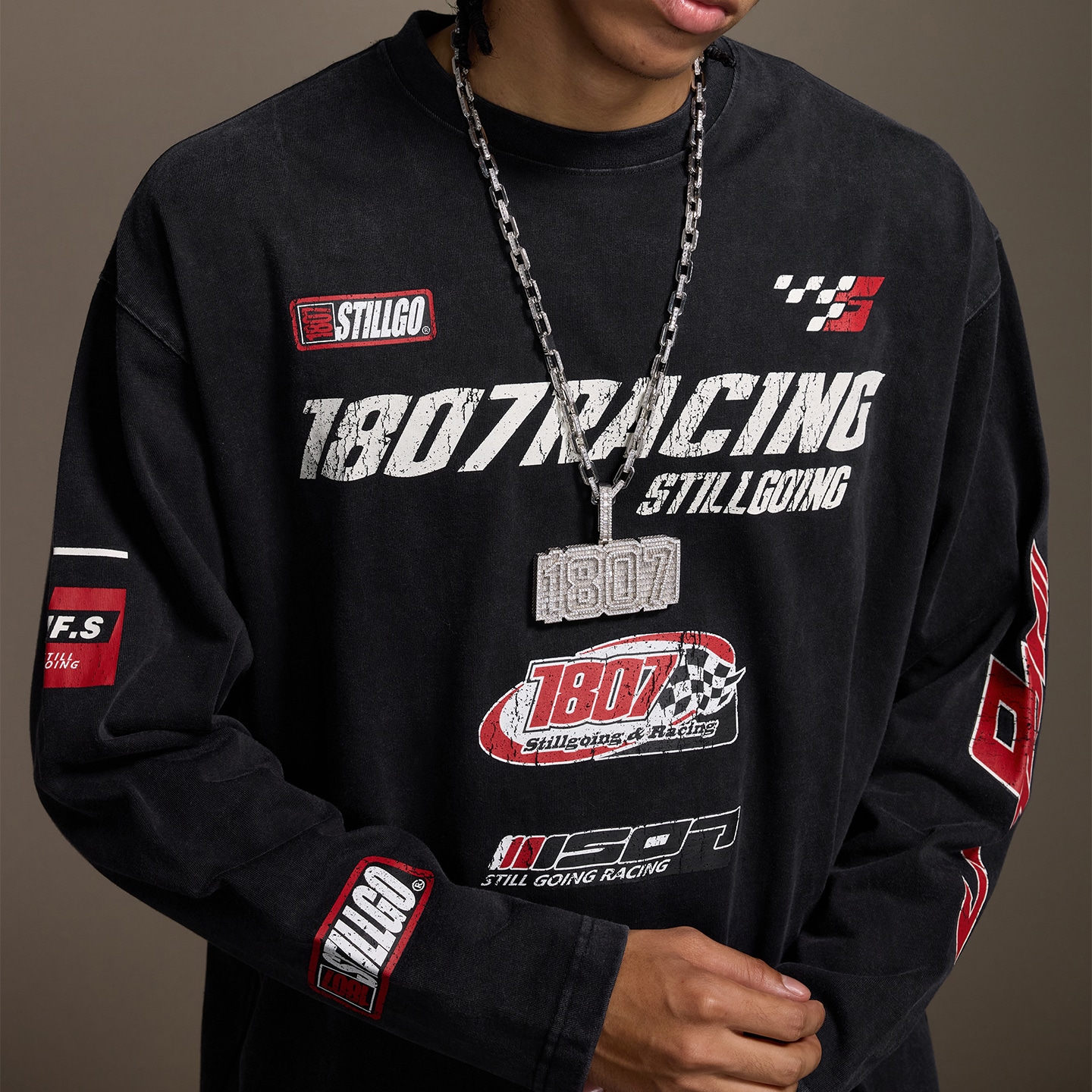 1807 Racing Patchwork Long Sleeve Tee — фото 9