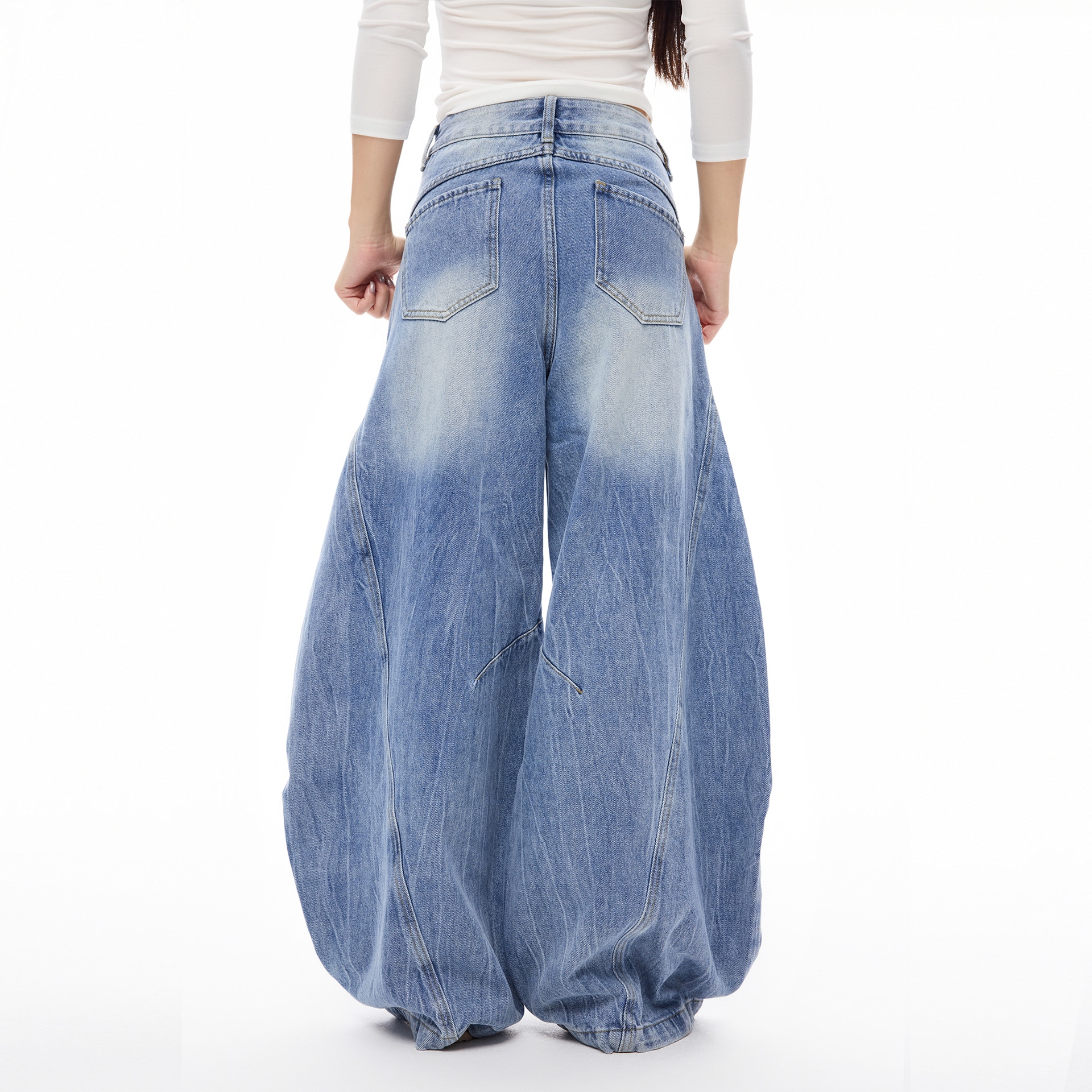 Coldstone Crack Knife Wide Leg Jeans — фото 6
