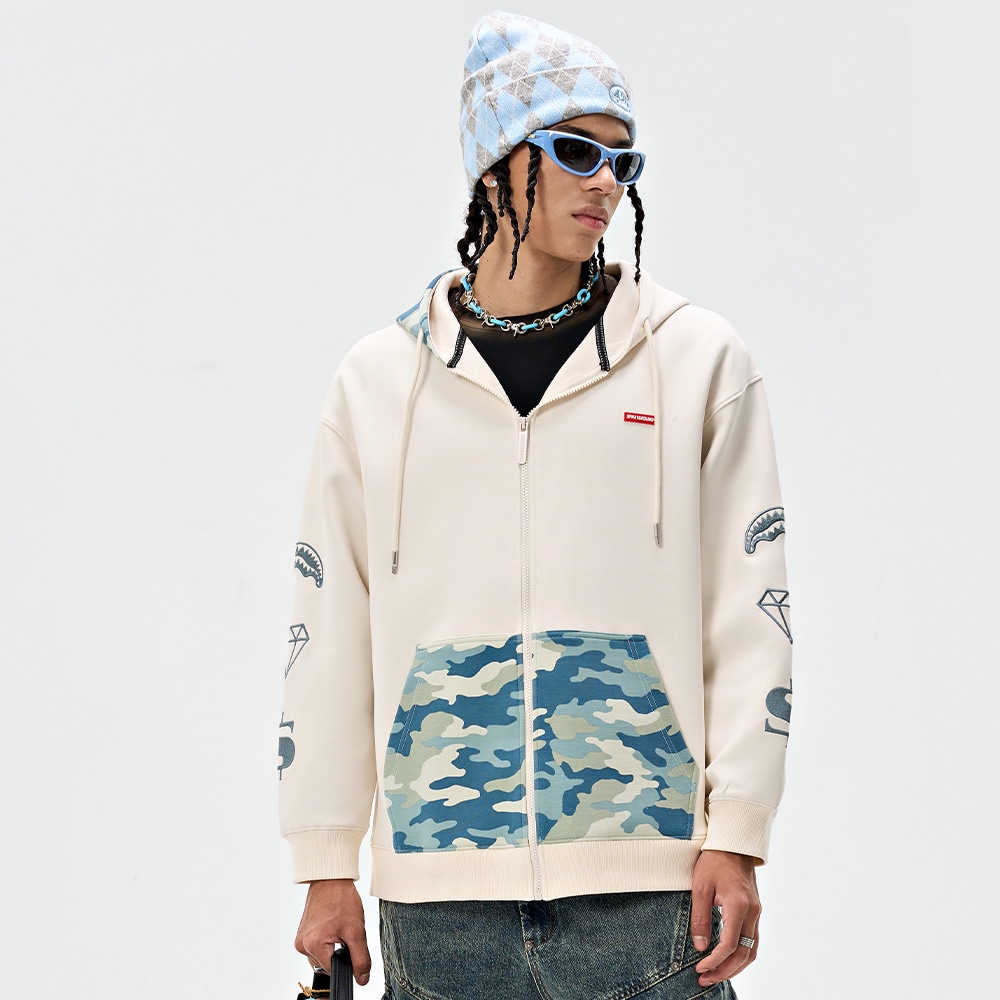 Sprayground Shark Camo Hoodie — фото 6