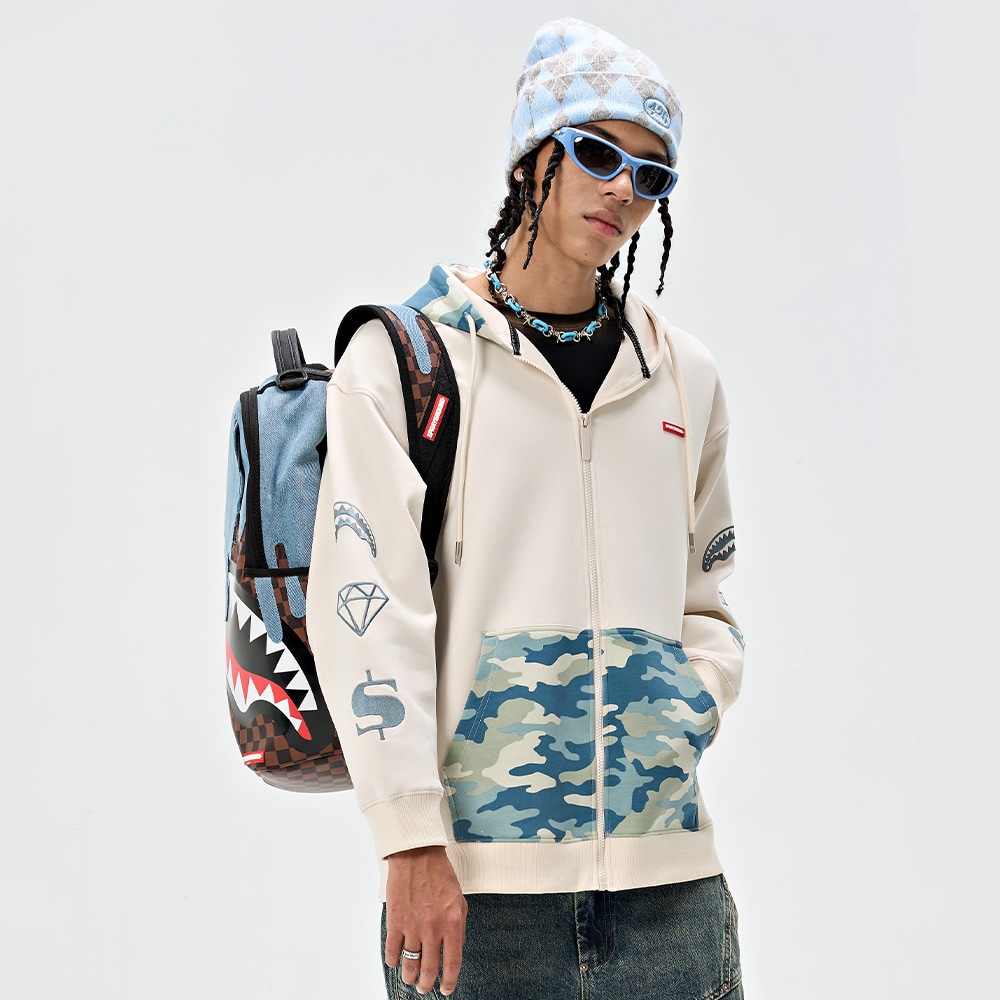 Sprayground Shark Camo Hoodie — фото 7
