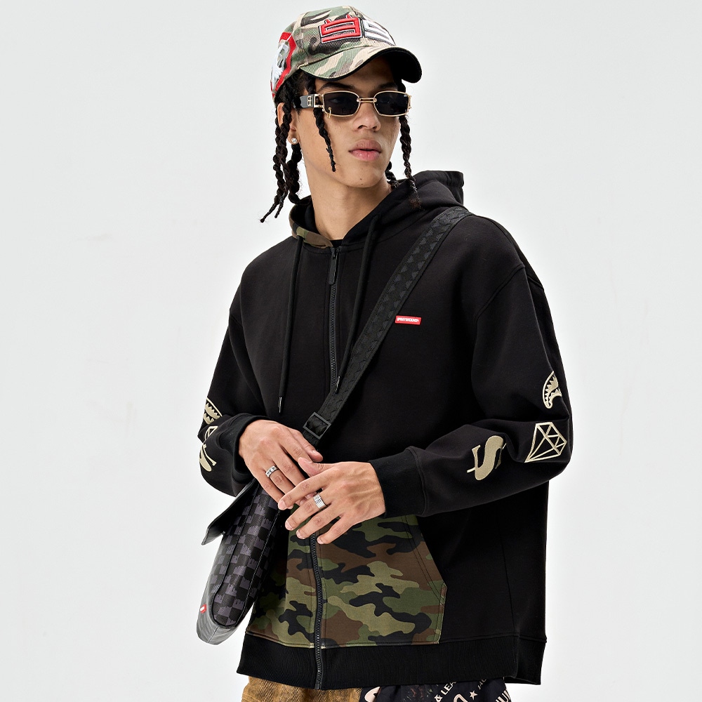 Sprayground Shark Camo Hoodie — фото 11