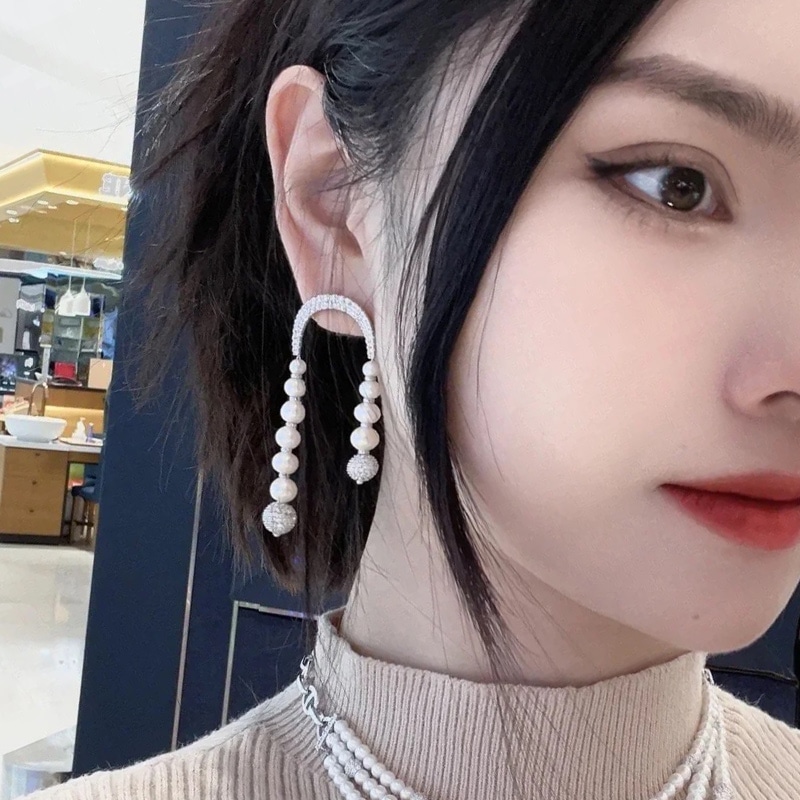 Apm Monaco Eternelle Pearl Earrings Silver — фото 2