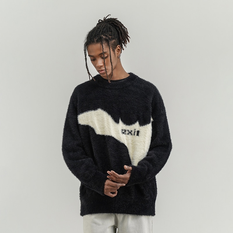 Black Of Exit Geometric Crewneck Sweater — фото 3