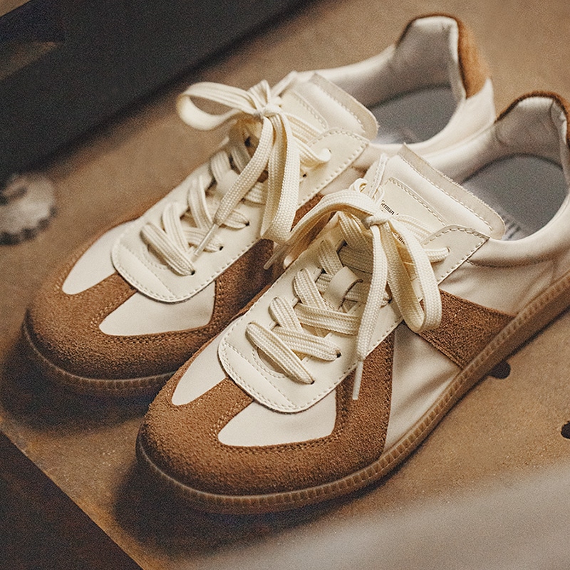 Maden Retro Low-Top Trainers White Brown — фото 3