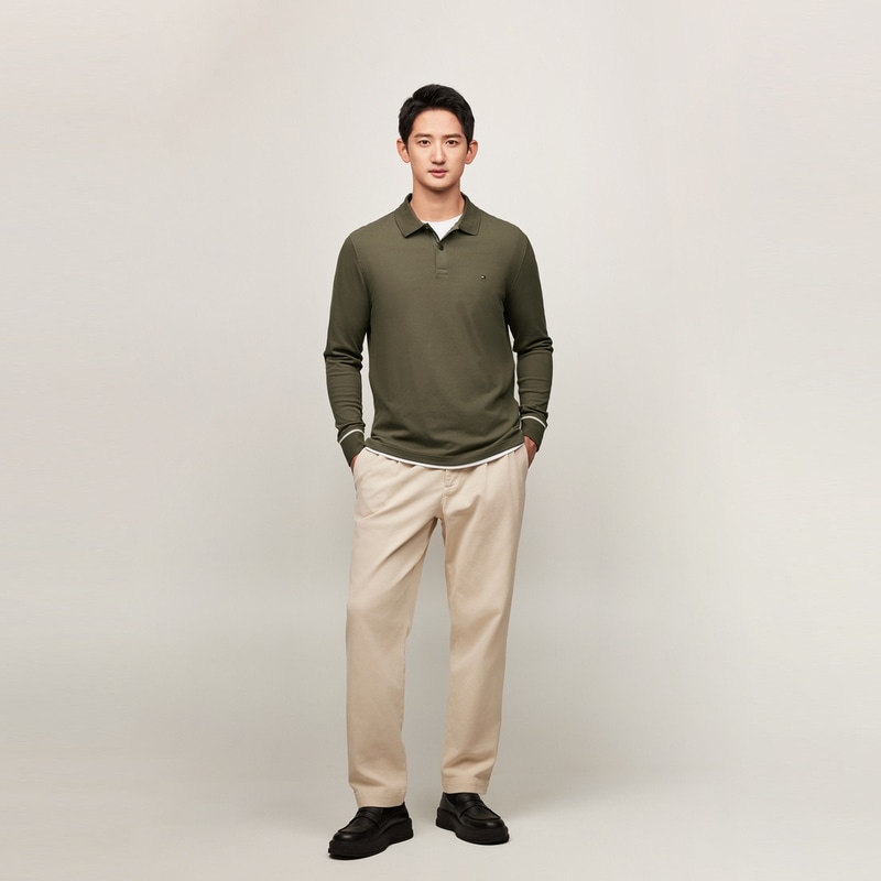 Tommy Hilfiger Long Sleeve Polo — фото 9