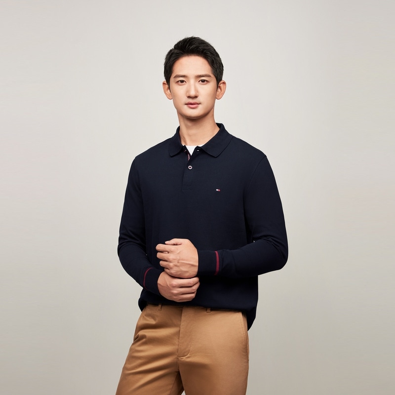 Tommy Hilfiger Long Sleeve Polo — фото 2
