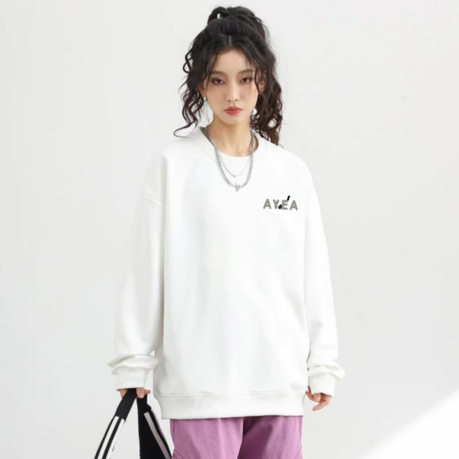 Ayea Black Cat Crewneck Sweatshirt — фото 6