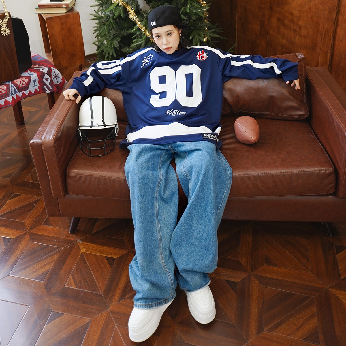Holycrap Navy Sweatshirt — фото 6