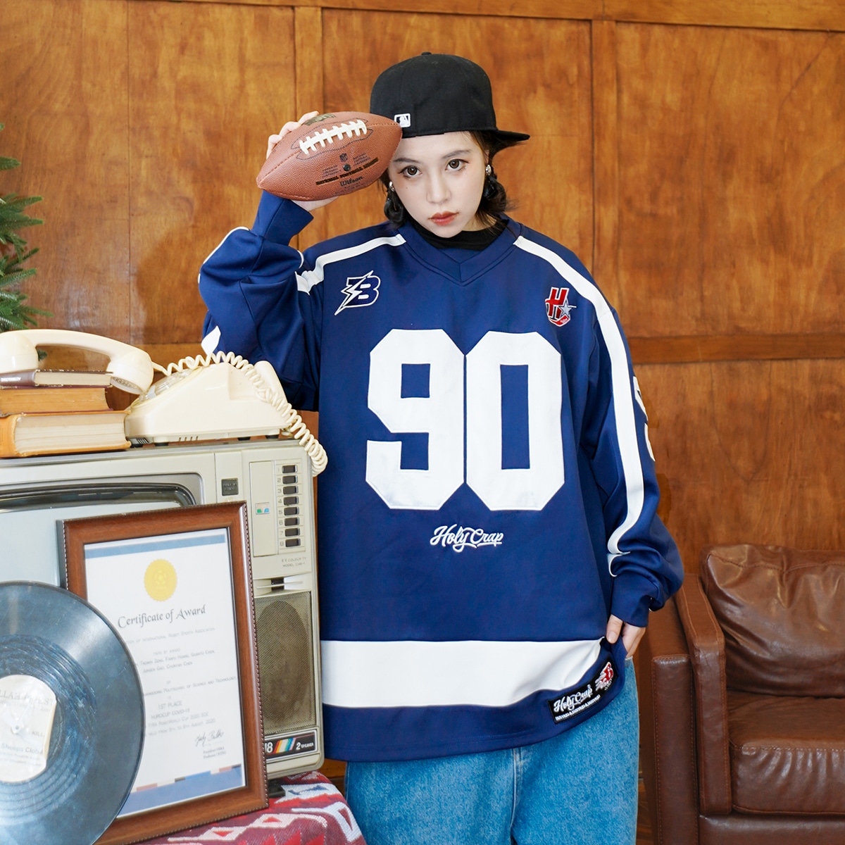 Holycrap Navy Sweatshirt — фото 4