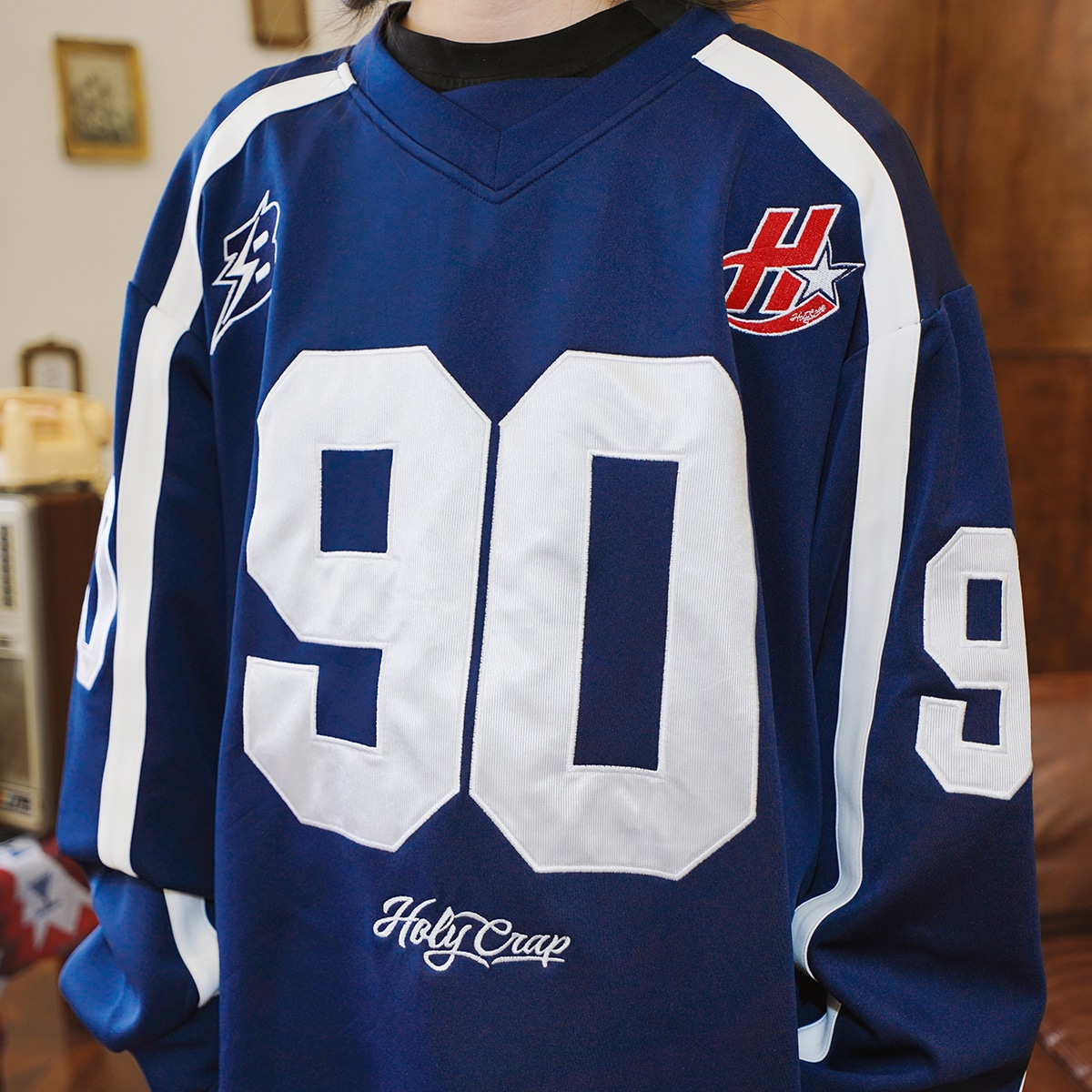 Holycrap Navy Sweatshirt — фото 5